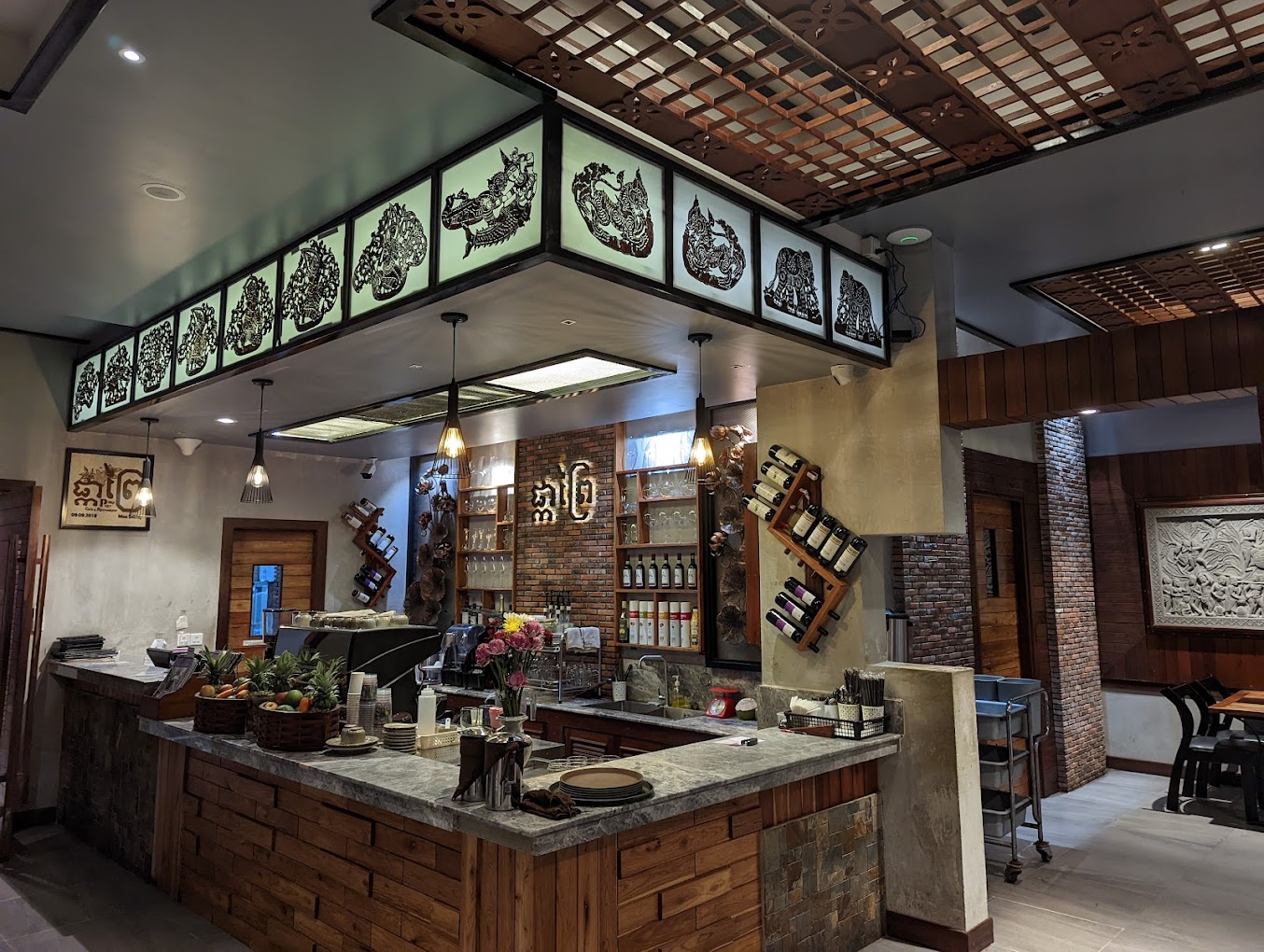 Phka Prey Restaurant interior